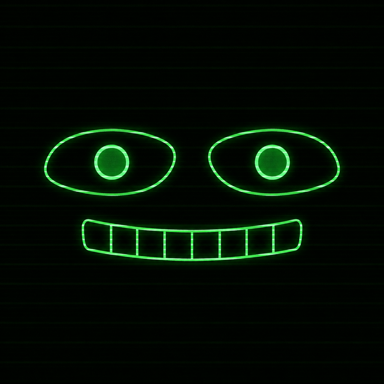 Process Observer's glowing green face